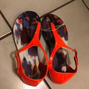 Orange woman’s sandals